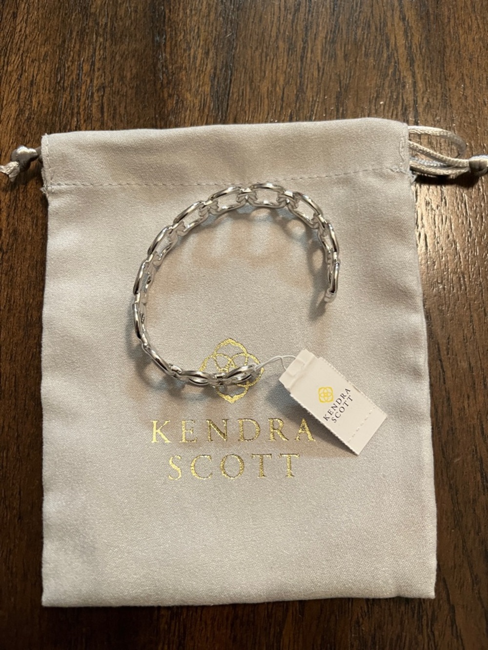 NWT Kendra Scott Silver Open Cuff Bracelet